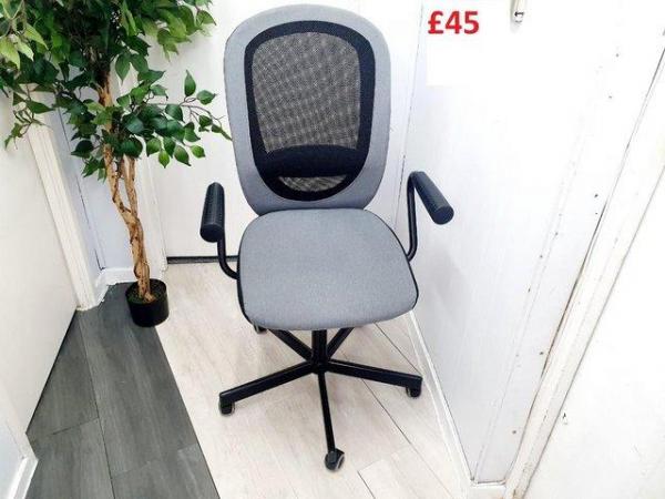 Image 3 of Office Desk ergonomic straight computer laptop pc chair