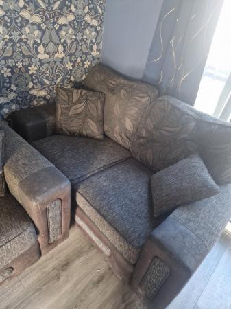 Image 3 of Grey Sofas with reversible cushions