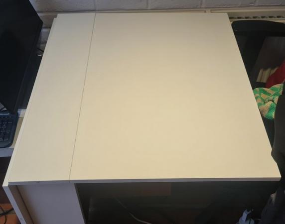 Image 2 of White Double foldable table
