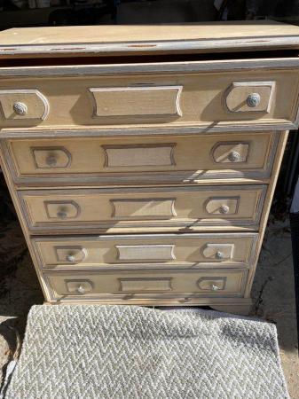 Image 1 of French style chest of drawers handmade.