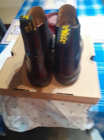 Image 2 of Dr martens boots red size 8