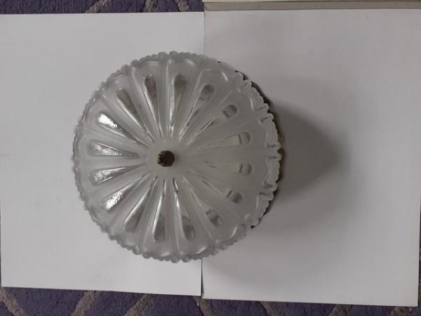 Image 1 of Glass and metal ceiling light fitting