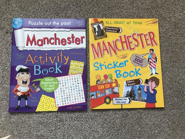 Preview of the first image of Kids Manchester Activity Books.