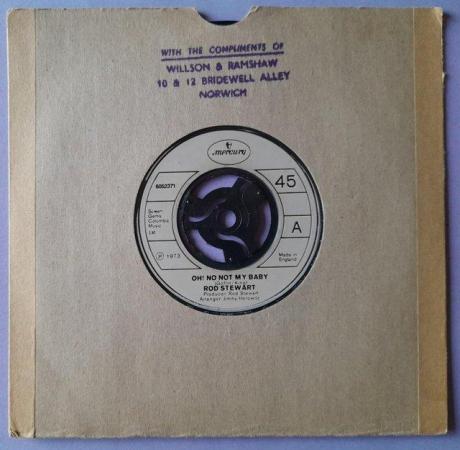 Image 3 of Rod Stewart Oh! No Not My Baby 1973 1st UK 7'' vinyl. EX/VG+