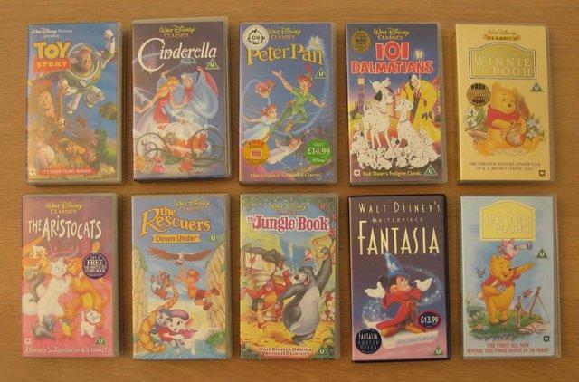 Preview of the first image of Disney VHS Video Tapes Ten Sell Separately.