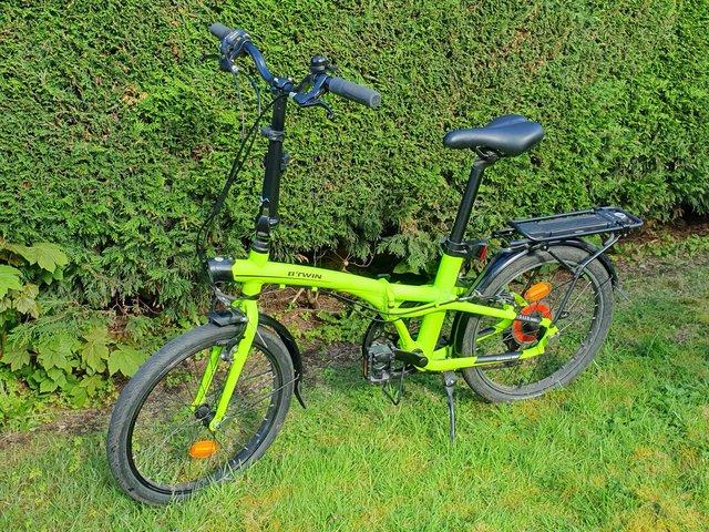 Preview of the first image of Folding bike with accessories.
