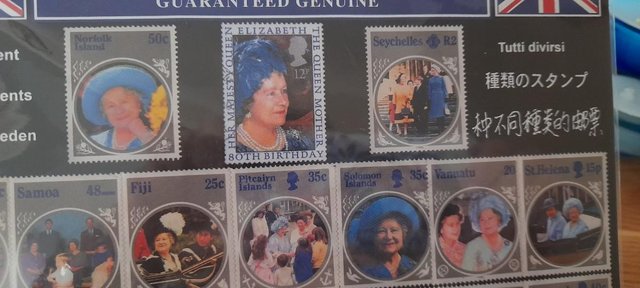 Image 25 of Stamp packs x 5 pks of Queen Elizabeth II & Queen Mother