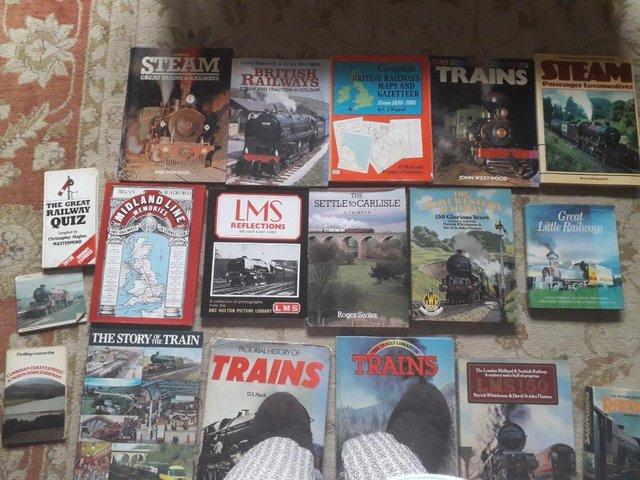Preview of the first image of railway,.......and ...... .train......books............