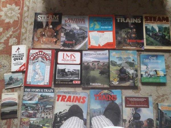 Image 1 of railway,.......and ...... .train......books...........