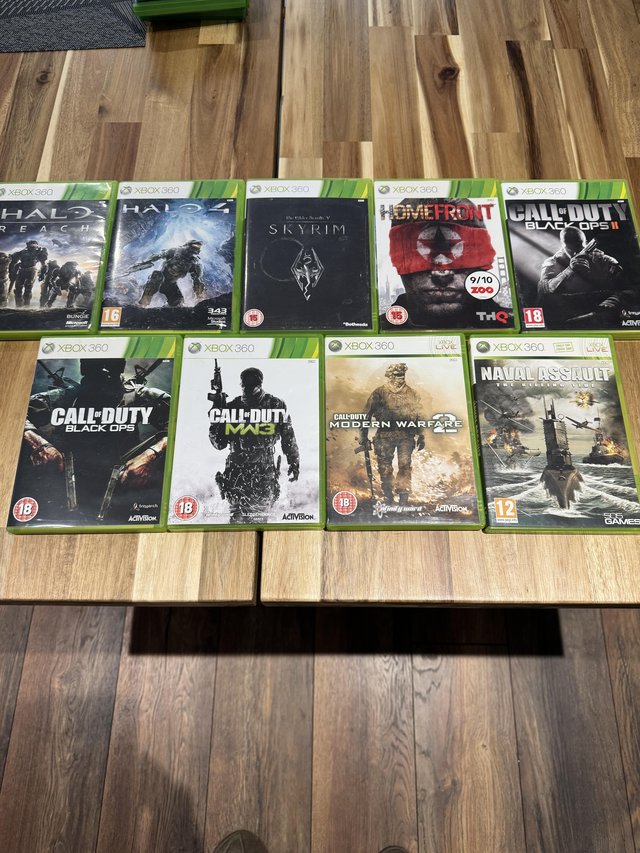 Preview of the first image of X box 360  games assortment..