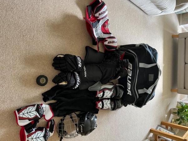 Image 1 of Ice hockey Equipment and Bag.