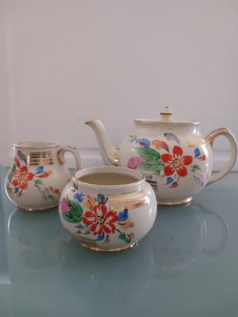 Image 1 of Sadler ware Teapot ,milk jug and sugar pot now reduced