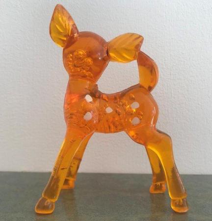 Image 3 of Vintage kitsch orange plastic deer figurine. Can post.