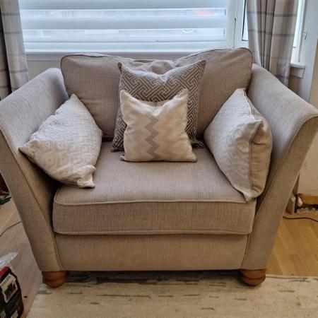 Image 3 of 3 seater sofa and love seat oak furniture land