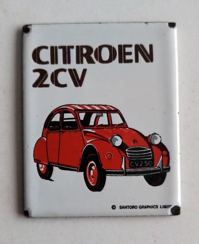 Preview of the first image of Citroen 2CV Enamelled Fridge Magnet.