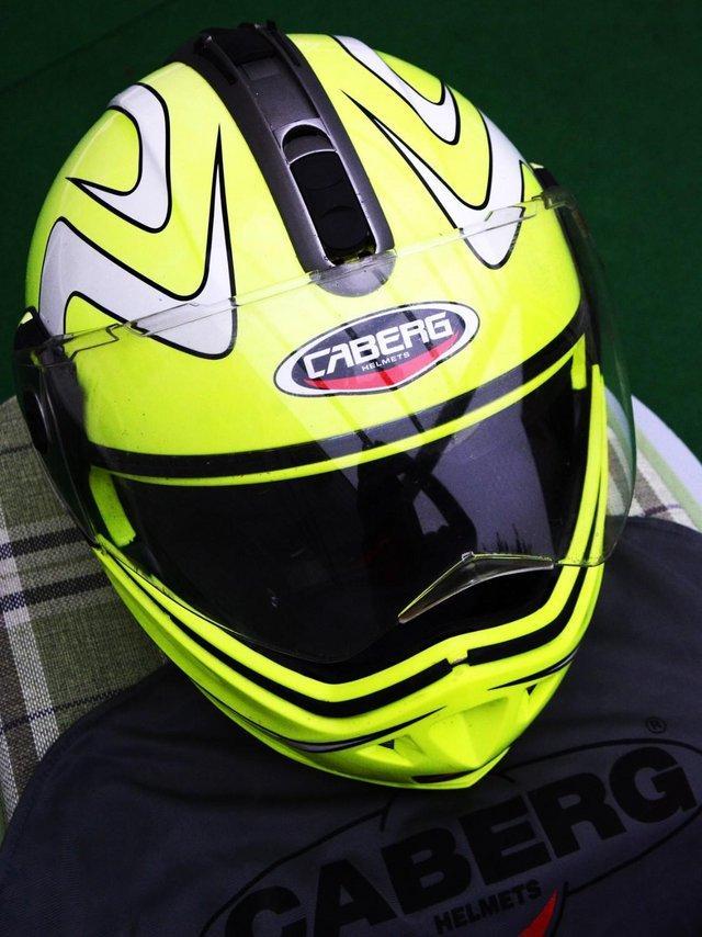 Preview of the first image of Caberg Italian made Flip Top Helmet.
