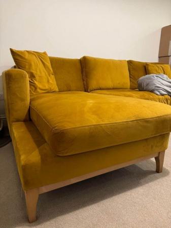 Image 3 of L-Shape Mustard/Gold Sofa