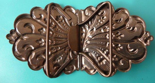 Image 2 of Belt Buckle. Anodised Metal Bronze Finish. 2" strap size
