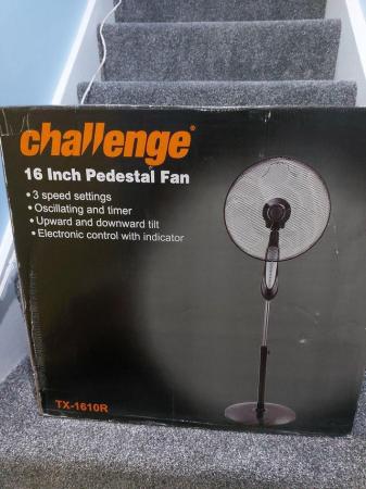 Image 1 of Challenge 16 inch pedestal fan