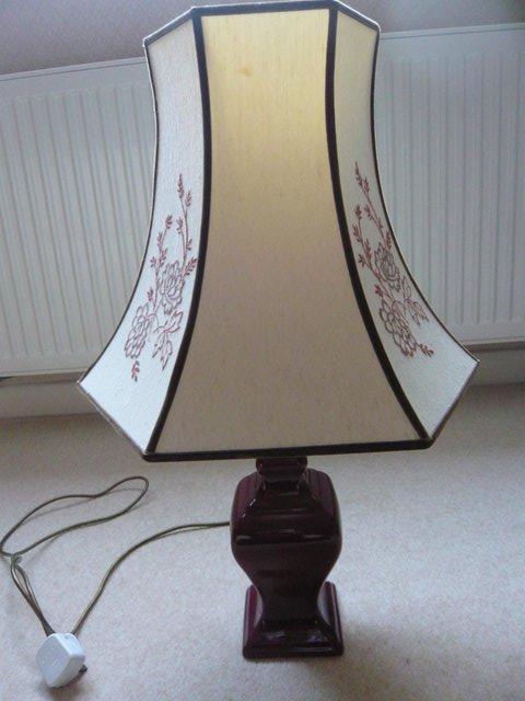 Preview of the first image of Table lamp with co-ordinating lampshade.