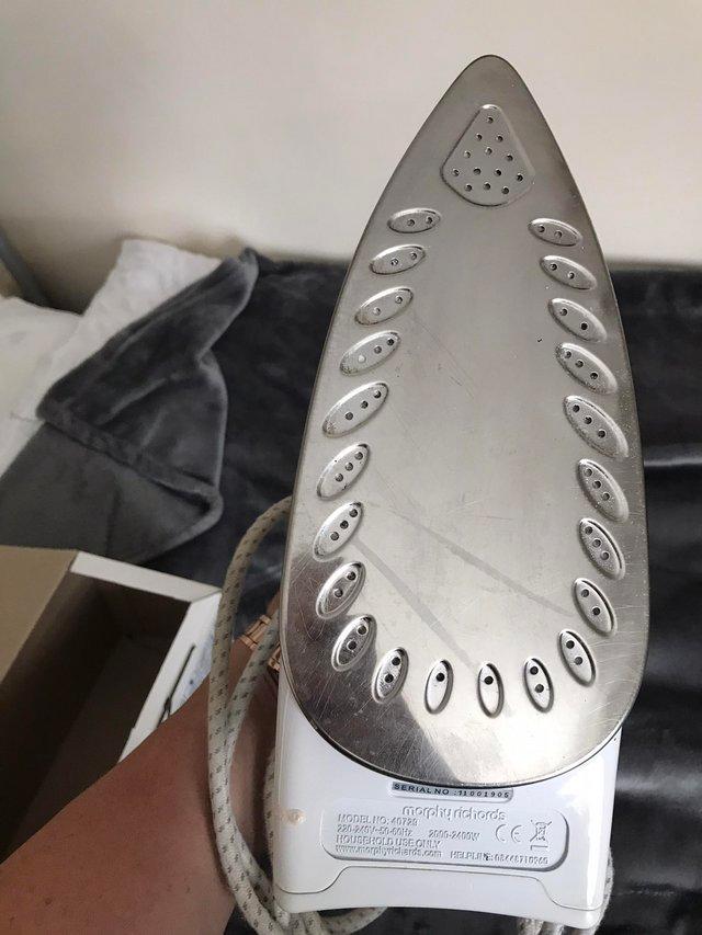 Preview of the first image of Morphey richards steam iron excellent condition.