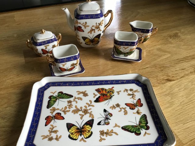 Preview of the first image of Miniature tea set and tray.