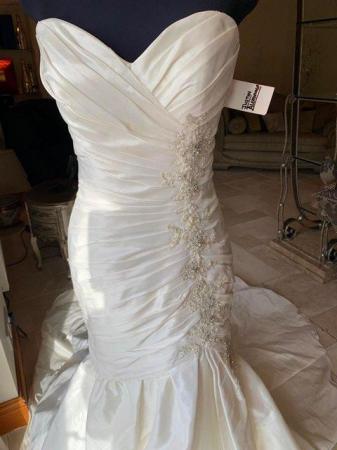 Image 7 of Justin Alexander Wedding dress. New size 12