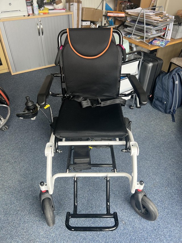 Preview of the first image of Electric folding wheelchair for sale.