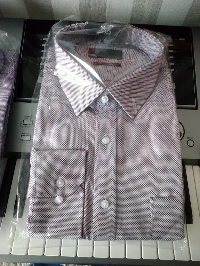 Preview of the first image of Brand new M&S check shirt 17 1/2 collar.