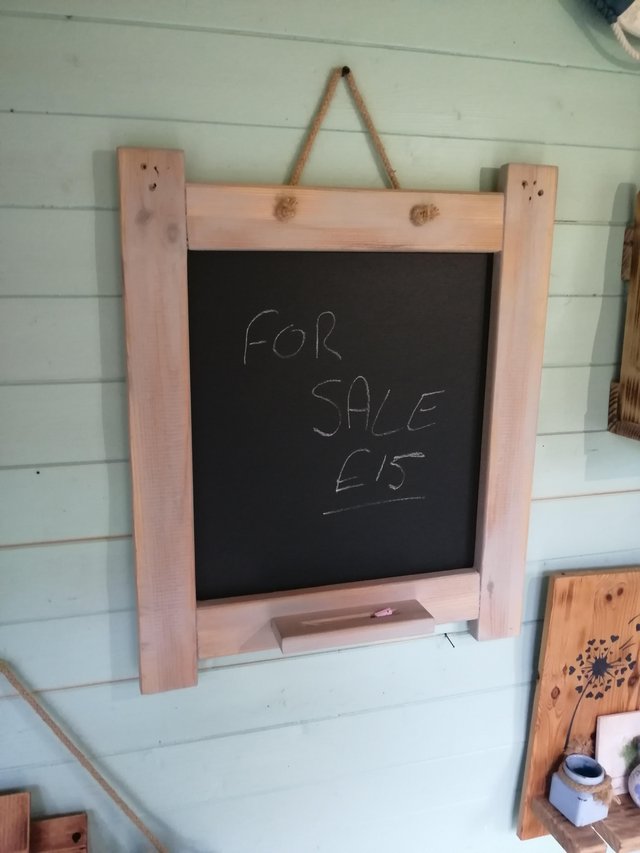 Preview of the first image of Rustic hand made chalkboard.