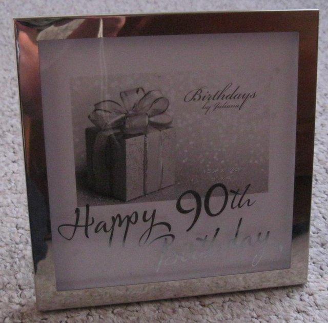 Preview of the first image of Happy 90th Birthday Photo Frame, boxed..