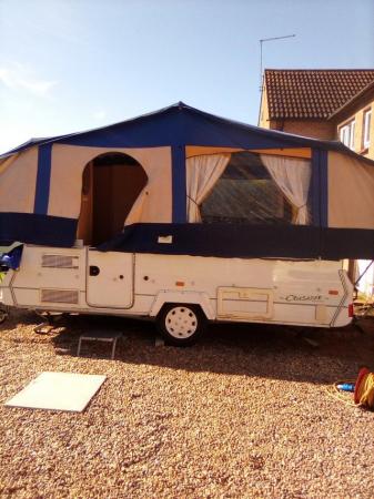 Image 2 of Conway crusader folding camper trailer tent blue with toilet