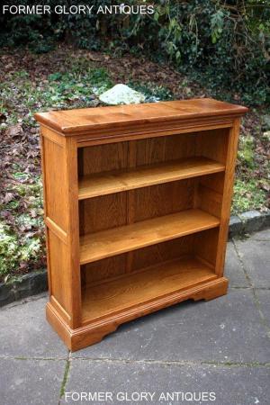 Image 41 of AN OLD CHARM VINTAGE OAK OPEN BOOKCASE CD DVD CABINET STAND