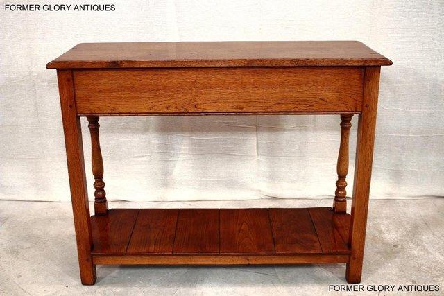 Image 18 of SOLID OAK HALL LAMP PHONE TABLE SIDEBOARD DRESSER BASE STAND