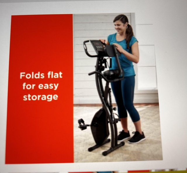 Preview of the first image of Foldable exercise bike for sale.