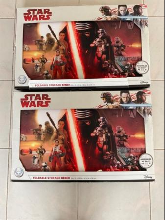 Image 1 of 2 x mint in box Star Wars storage boxes/ottomans