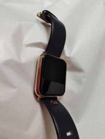 Image 7 of Radley London Smart Watch Series 6 Navy Leather Strap