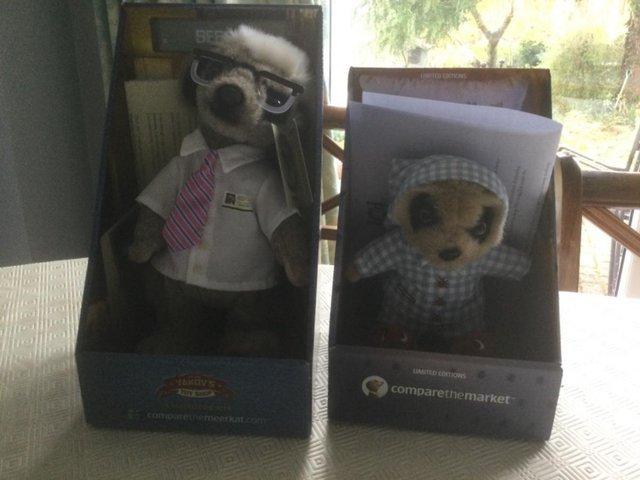 Preview of the first image of Classic”Meercat” soft plush toys - brand new..