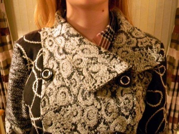 Image 2 of women's new wool mix coat from Rome Italy SIZE 12