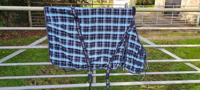 Preview of the first image of Riff Raff Plaid Summer Sheet 5'3" BNWT / Under Rug / Liner.