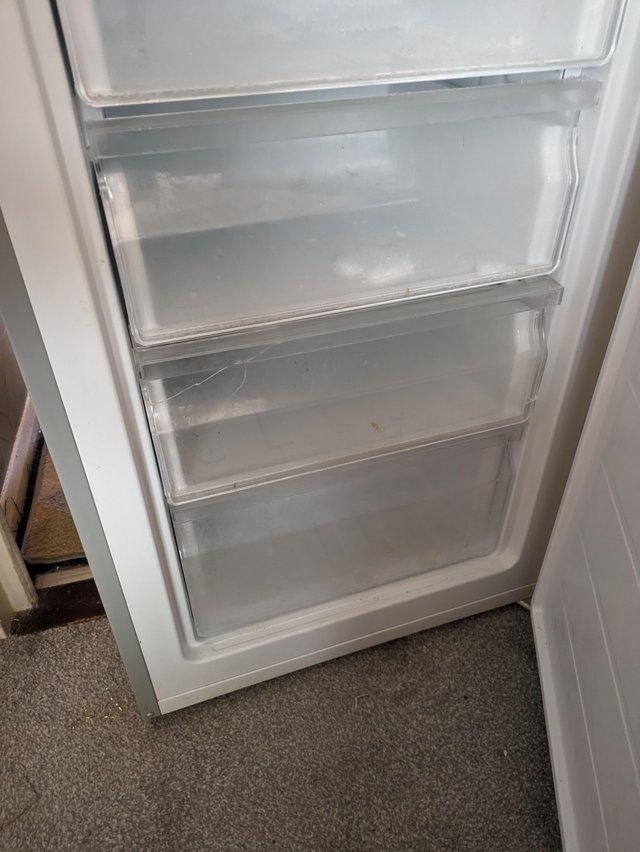 Preview of the first image of Silver/grey fridge freezer good condition.