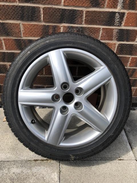 Preview of the first image of Audi Alloy Wheel&Tyre 17 inch 5 Stud.