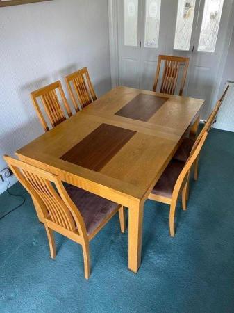 Image 2 of Dining Table & 6 Chairs - Marc Dohl Range by Wood Brothers