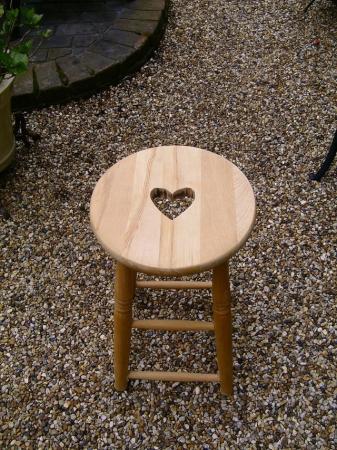Image 3 of Solid pine wooden bar stool