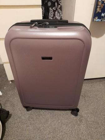 Image 1 of Hardshell 4 wheeled suitcase in purple