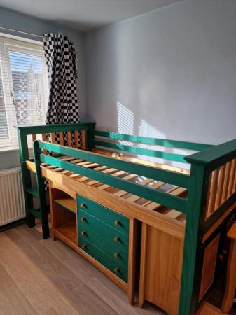 Image 1 of Childs Loft Bed - Drawers and Cupboard Accessory