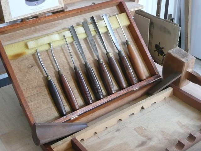 Preview of the first image of Boxed Wood Carving Chisels.