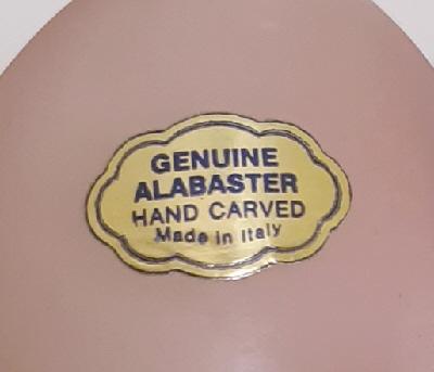 Image 3 of Lovely vintage Hand Carved painted Alabaster egg