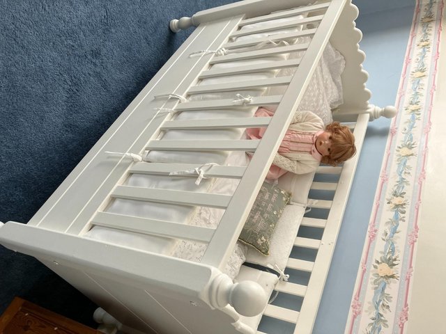 Preview of the first image of Beautiful Sturdy Wooden Cot.