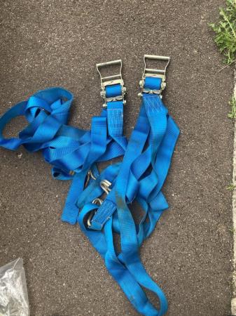 Image 1 of Two Heavy Duty Ratchet Straps